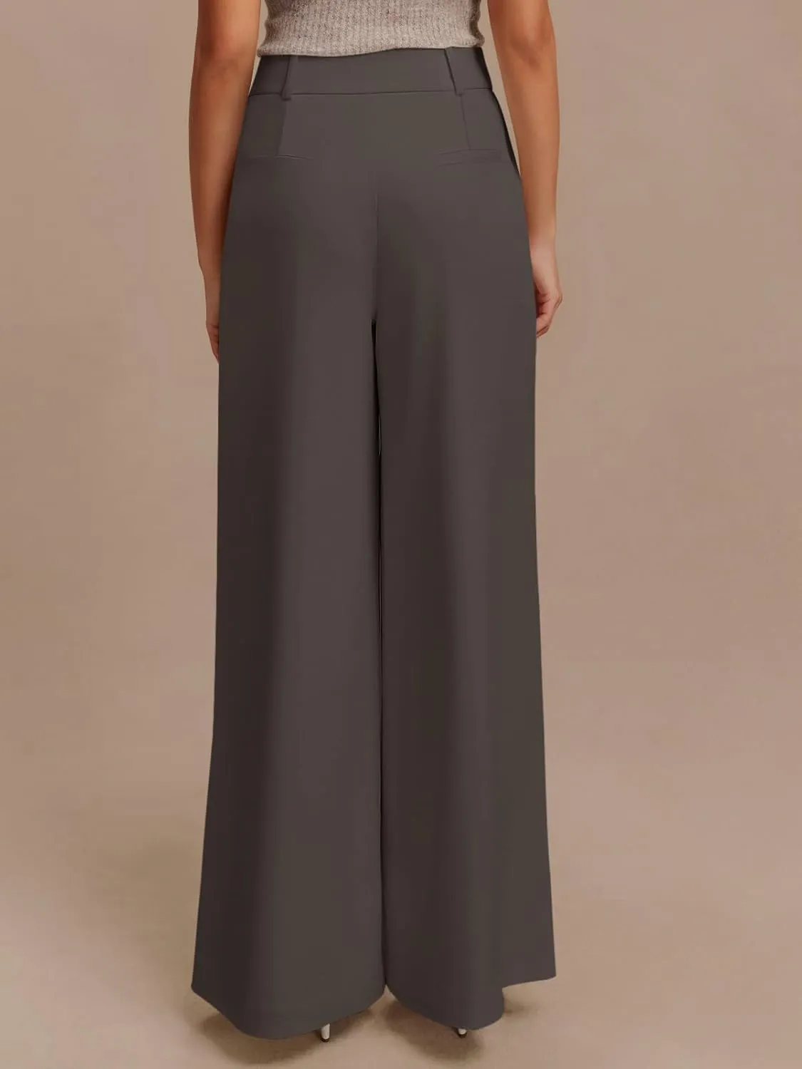 NIMIN High Waisted Dressy Pants for Women Straight Leg Business Casual Work Trousers Office Slacks with Pockets