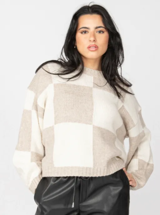 Oat Colorblock Sweater