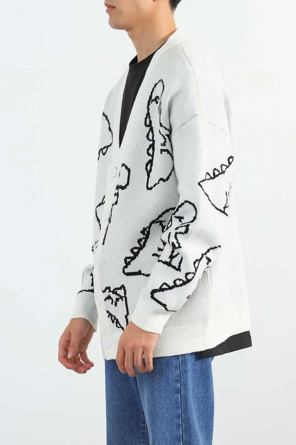 RELAXED GRAPHIC CARDIGAN