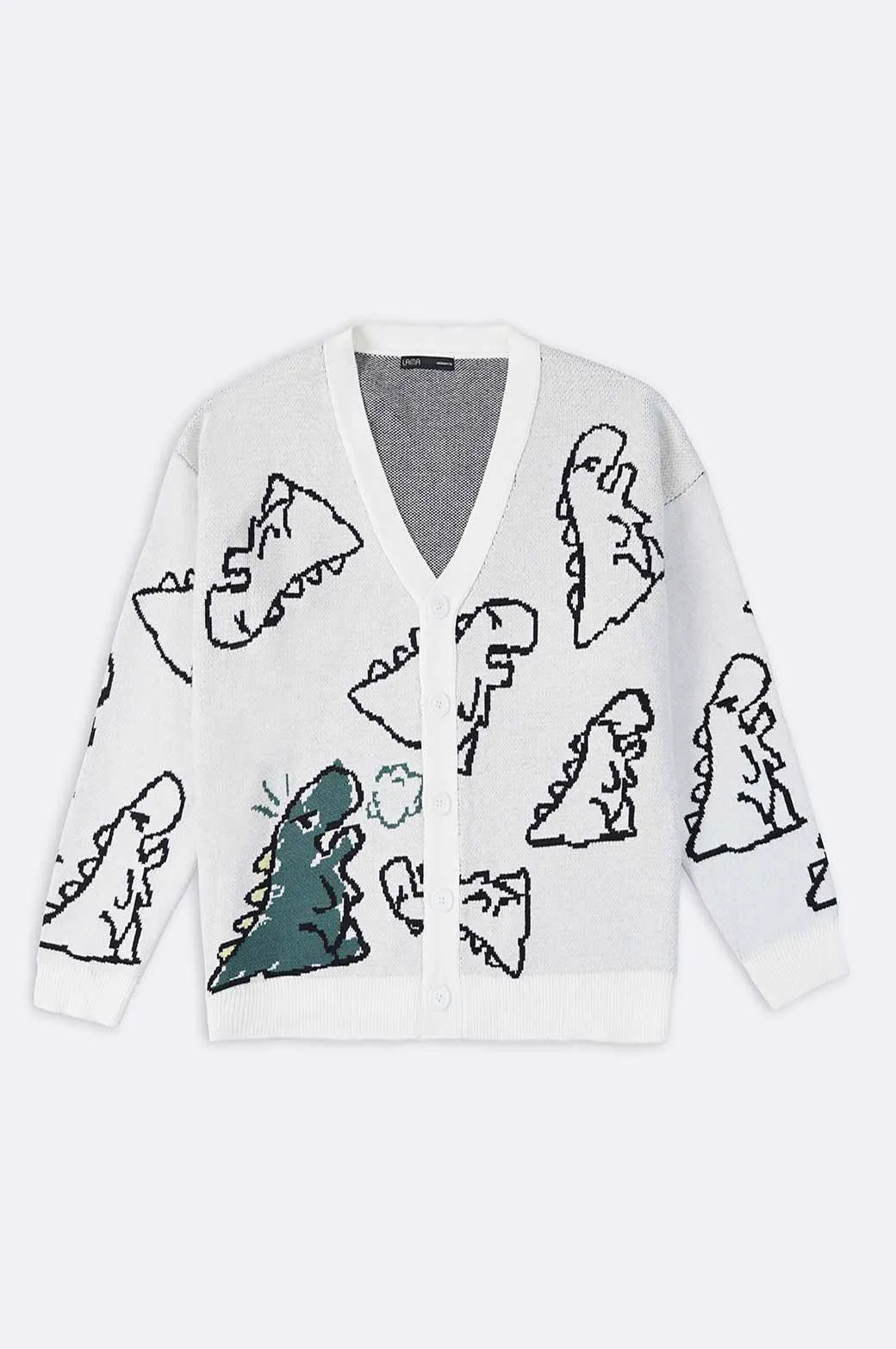 RELAXED GRAPHIC CARDIGAN