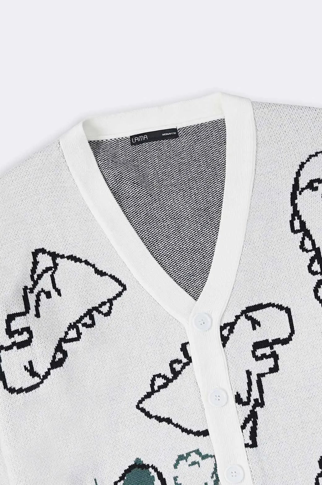 RELAXED GRAPHIC CARDIGAN