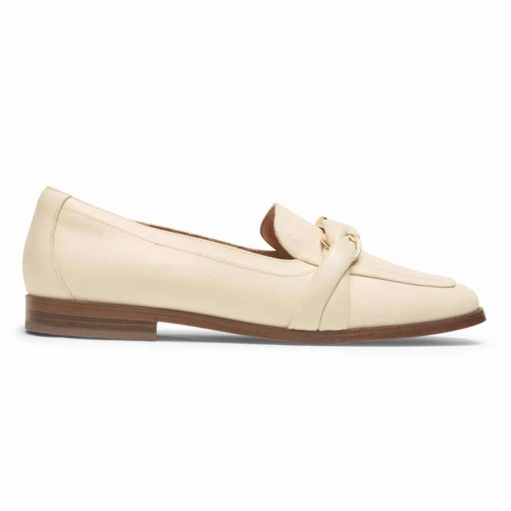 Rockport Women SUSANA WOVEN CHAIN VANILLA LTHR