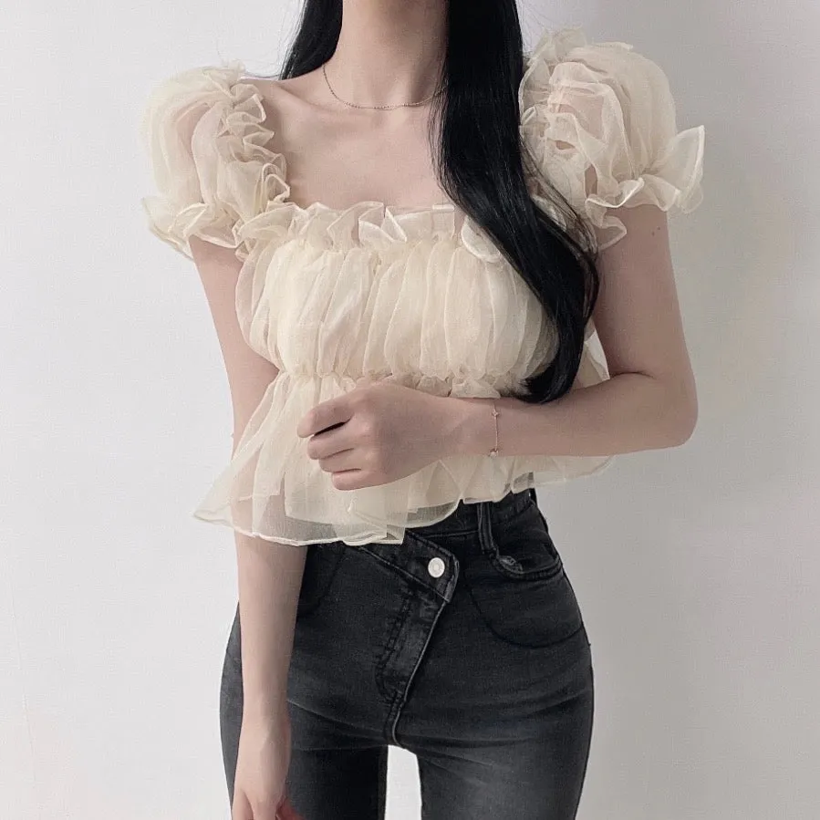 Silky Frill Blouse