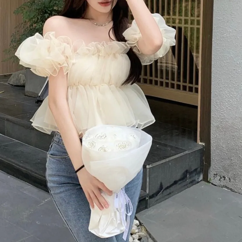 Silky Frill Blouse