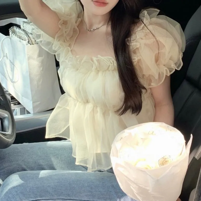 Silky Frill Blouse