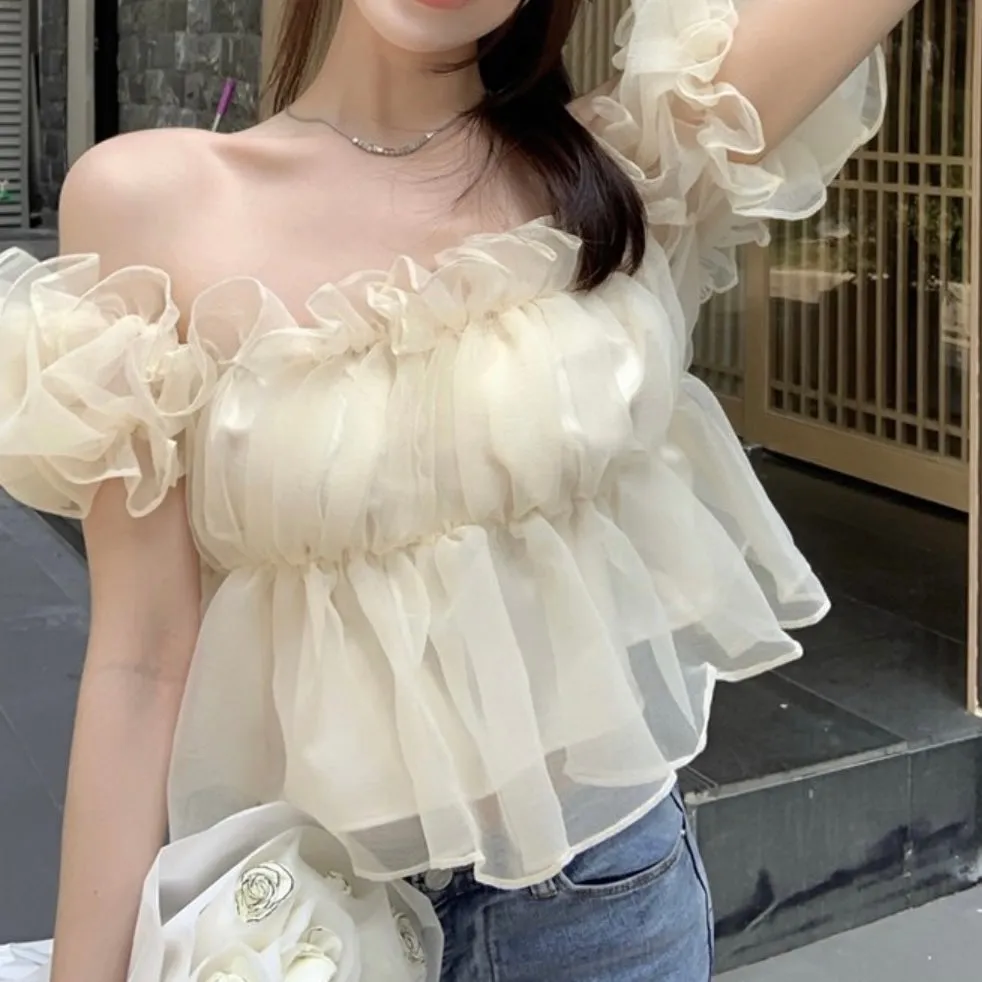Silky Frill Blouse