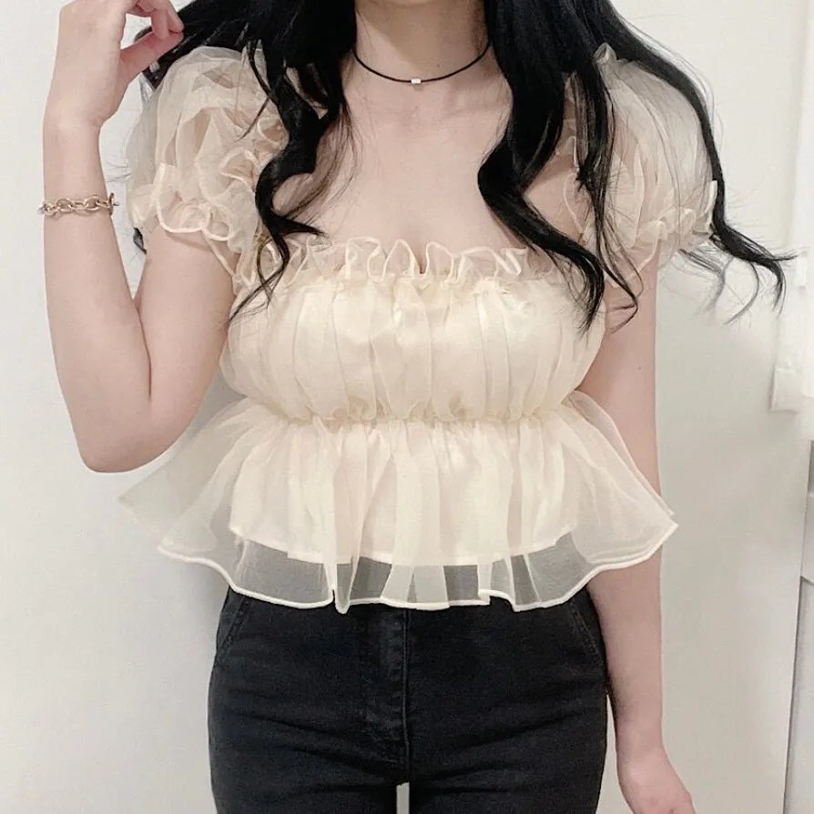 Silky Frill Blouse
