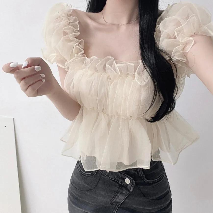 Silky Frill Blouse