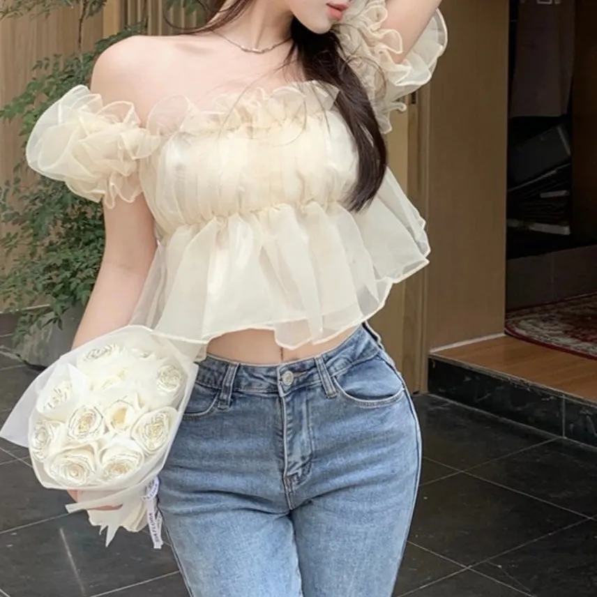 Silky Frill Blouse