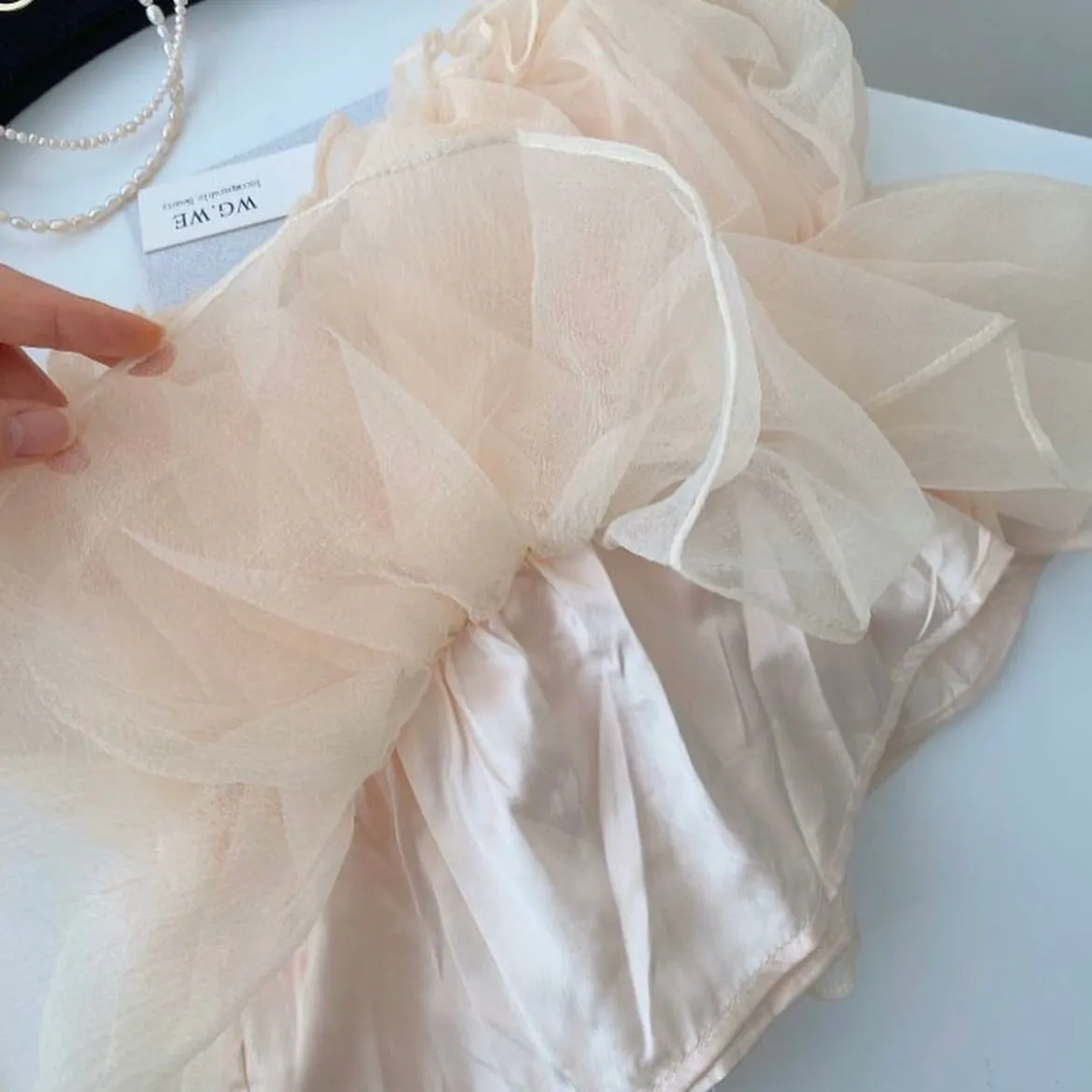 Silky Frill Blouse