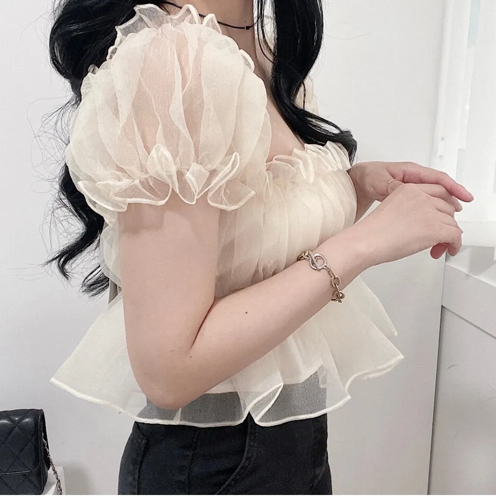 Silky Frill Blouse