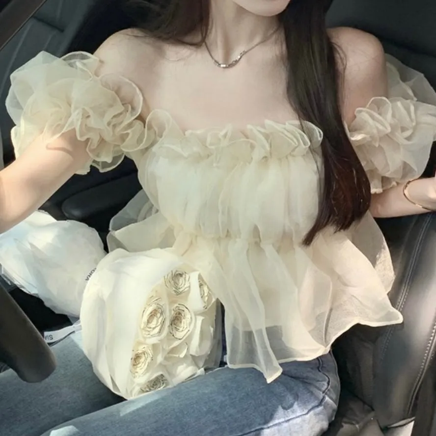 Silky Frill Blouse
