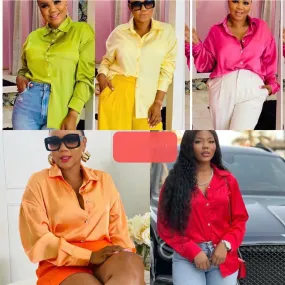 Silky Shirt Blouse