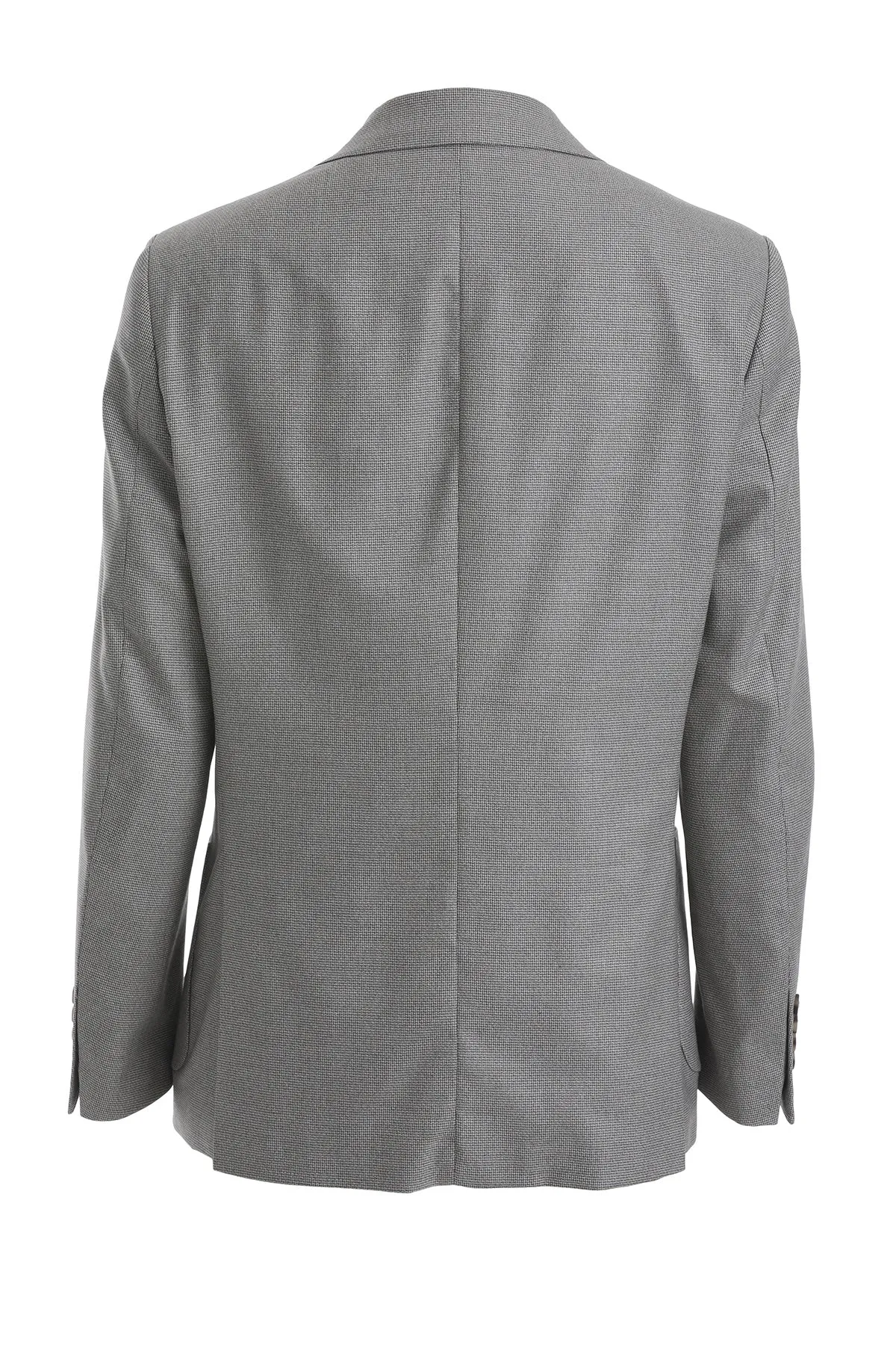 Slim Fit Notch Lapel Textured Beige Casual Blazer