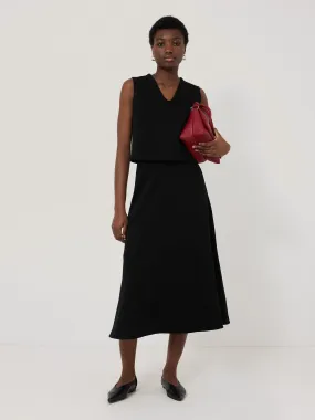 Structured Jersey Top | Black
