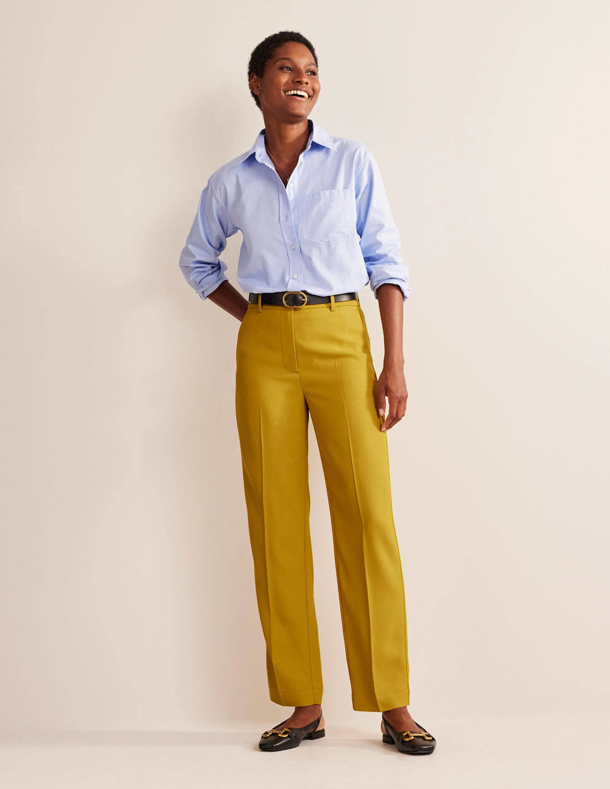 Tailored Tapered Trousers-Citronelle