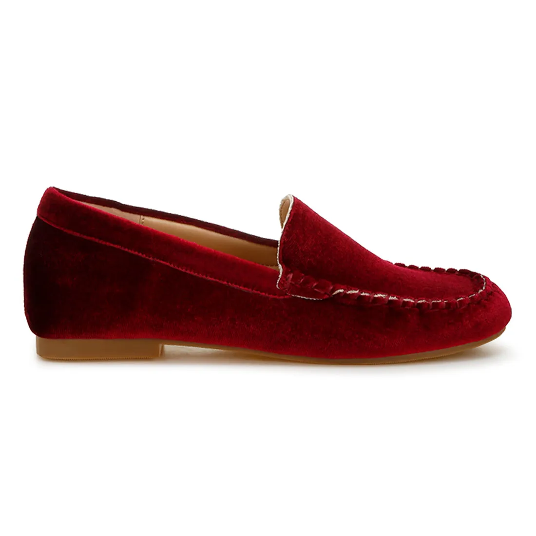Velvet Flat Loafers