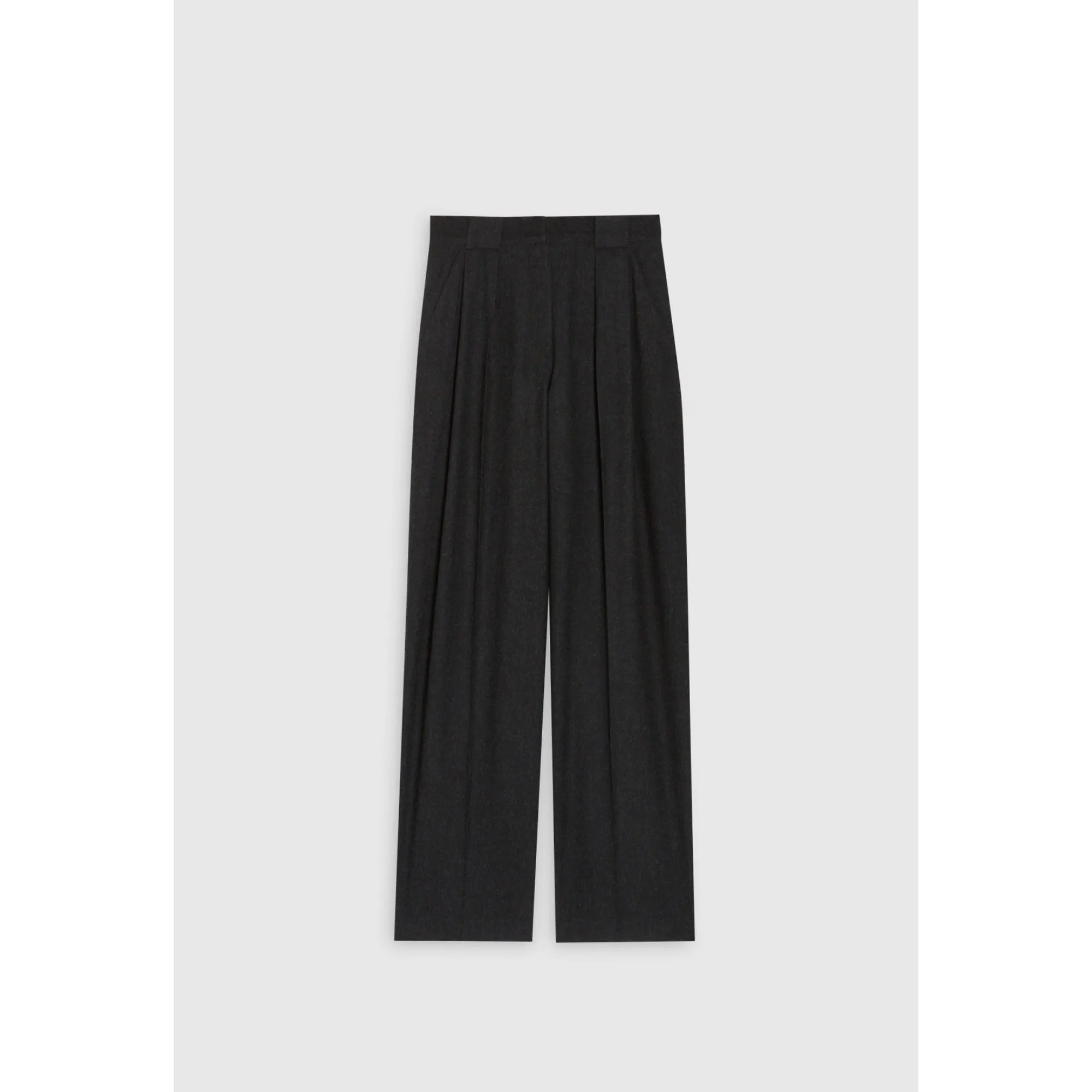 Women Wide Tailored Trousers - Navy