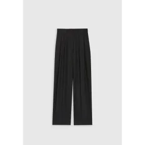 Women Wide Tailored Trousers - Navy