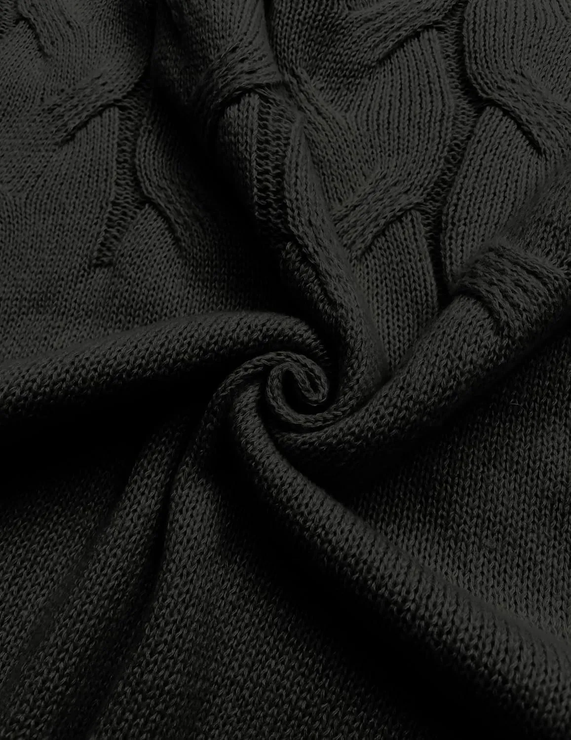 Womens Oversized Cute Cable Knit Sweater Fall 2024 Lightweight Dressy Casual Crewneck Long Sleeve Pullover Tops